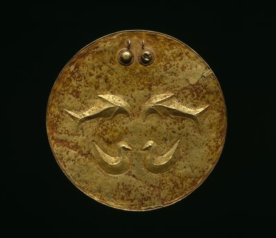 القرص الصدري الاحتفالي (كارسي) ، شعوب الملوك ، أوائل القرن التاسع عشر (ذهبي) بواسطة المدرسة الاندونيسية