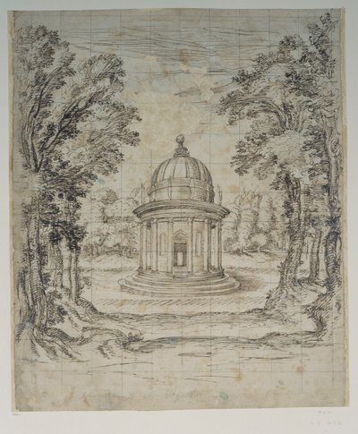The Temple of Apollo (pen & ink on paper) بواسطة إنيجو جونز