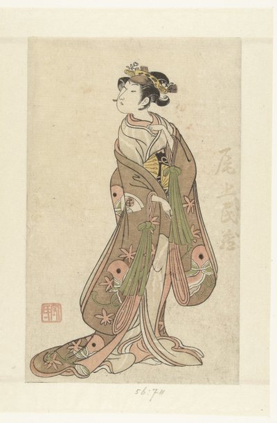 من الممثل Onoe Tamizo الأول في الدور الرئيسي Onoe Tamizo (العنوان على الكائن) بواسطة إيبيتسوساي بانشو