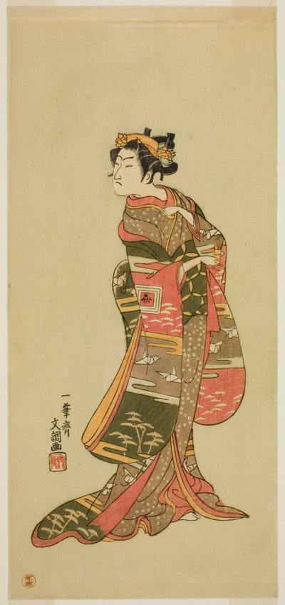 الممثل Ichikawa Benzo في دور مجهول بواسطة إيبيتسوساي بانشو