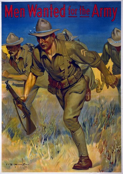 مطلوب رجال للجيش ، 1914 بواسطة Isaac Brewster Hazelton