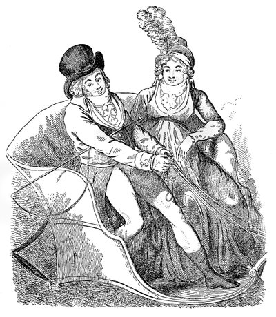 طائر الحسون وعشيقته ، 1796. بواسطة إسحاق كروكشانك