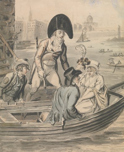 الصعود على العبارة بواسطة Isaac Cruikshank