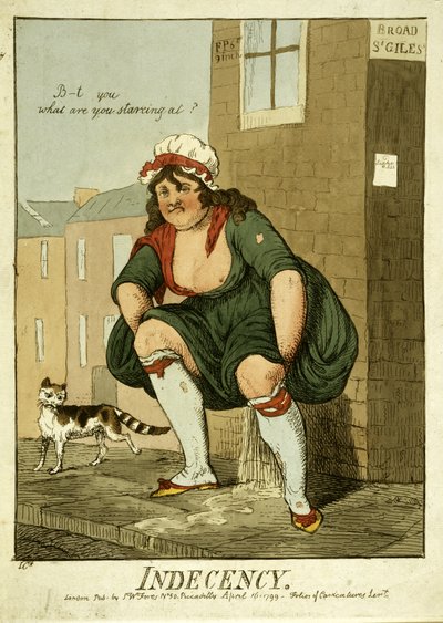 البذاءة ، 1799 (النقش اليدوي) بواسطة إسحاق كروكشانك