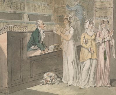 مكتبة الإعارة بواسطة Isaac Cruikshank