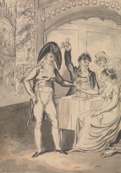 صندوق العشاء في فوكسهول بواسطة Isaac Cruikshank