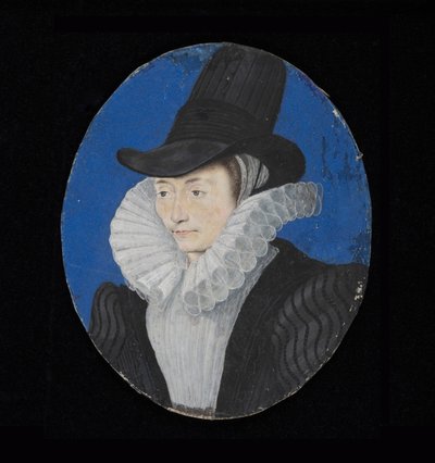 صورة مصغرة لسيدة مجهولة ، c.1590 (مرحاض على الرق) بواسطة إسحاق أوليفر