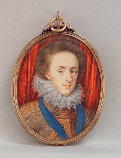 صورة لهنري ، أمير ويلز (1594-1612) c.1610 (مرحاض على الرق) بواسطة إسحاق أوليفر