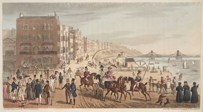 نشرت شخصيات على Steyne ، برايتون ، من The English Spy 1824 بواسطة إسحاق روبرت كروكشانك