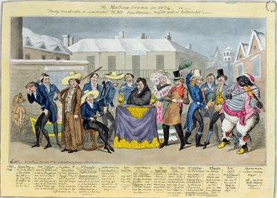 ماثيو أوراما لعام 1824 ، حانة. بواسطة G. Humphrey، 1824 (النقش الملون) بواسطة إسحاق وروبرت وجورج كروكشانك