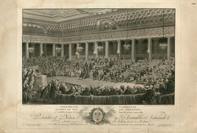 ليلة 4 أغسطس 1789 في مجلس الأمة 1790. بواسطة إيزيدور ستانيسلاس هيلمان