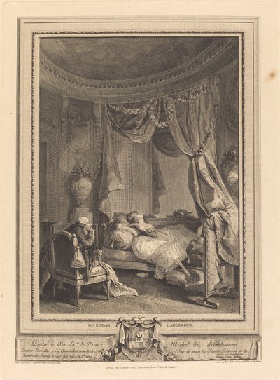 الرواية الخطيرة بواسطة Isidore Stanislas Helman after Nicolas Lavreince