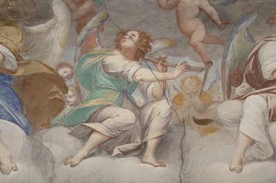 الملائكة ، الملائكة الموسيقار ، البوتوس ، تفاصيل الجنة مع الأب الأبدي ، 1623-34 (تفاصيل 3496185) بواسطة إيسيدورو بيانكي