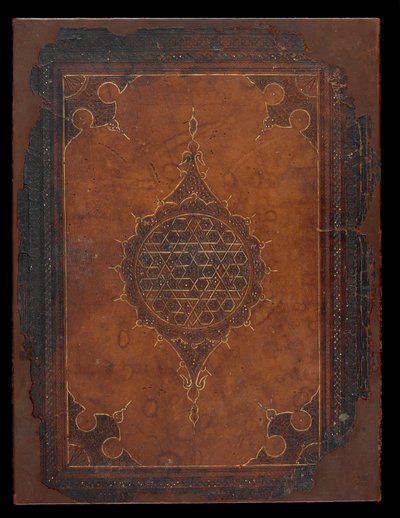 غلاف الكتاب ، مصر أو سوريا ، العصر المملوكي (جلد فوق الألواح) بواسطة مدرسة إسلامية