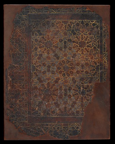 غلاف الكتاب ، مصر أو سوريا ، العصر المملوكي (جلد فوق الألواح) بواسطة مدرسة إسلامية