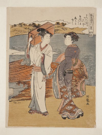 Clearing Weather at Matsuchiyama (Matsuchiyama Seiran) (طباعة خشبية ملونة) بواسطة إيسودا كوريوساي