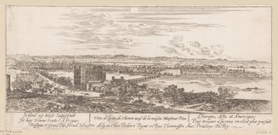 منظر ليون من منزل السيد بيون Veue de Lyon du Chemin neuf de la maison Monsieur Pion (العنوان على الكائن) بواسطة لوديويجك الرابع عشر (ملك فرانكريك)