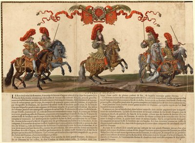 الكافالك الكبير الذي أُعطي في باريس عام 1662 ، 1670. بواسطة إسرائيل سيلفستر الأصغر