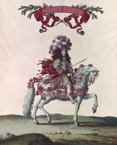 فيليب الأول (1640-1701) دوق أورليانز كملك بلاد فارس ، جزء من الرف الدائري الذي قدمه لويس الرابع عشر (1638-1715) أمام التويلري ، 5 يونيو 1662 بواسطة إسرائيل سيلفستر الأصغر