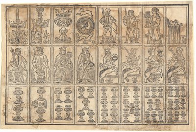 لعب الورق بواسطة Italian 15th Century