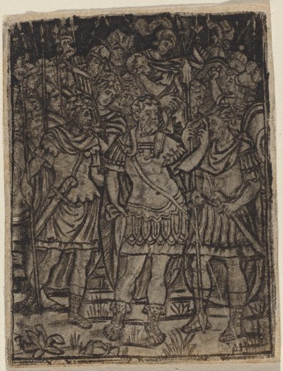 الجنرال الروماني يخاطب قواته بواسطة Italian 16th Century