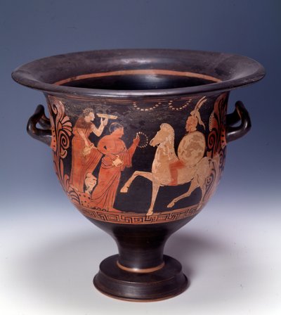 Krater من Cumae يمثل مشهد القرابين (الطين ، 320-310 قبل الميلاد) بواسطة شبه الجزيرة الإيطالية