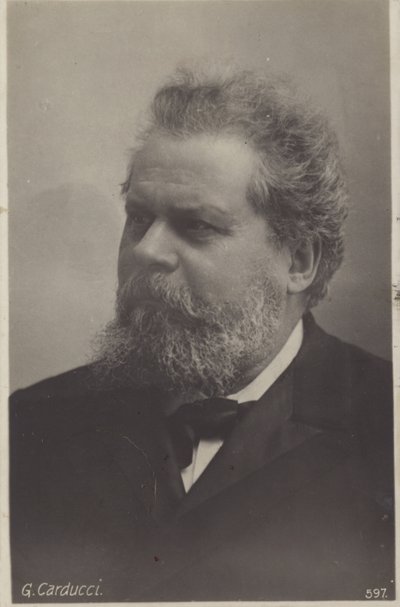 Giosue Carducci (1835-1907) ، الشاعر الإيطالي الحائز على جائزة نوبل بواسطة مصور إيطالي