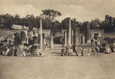 نابولي: Pozzuoli ، معبد سيرابيس (b / w photo) بواسطة مصور إيطالي