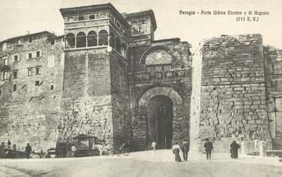 بيروجيا ، إيطاليا ، Porta Urbica Etrusca Or Di Augusto بواسطة مصور إيطالي