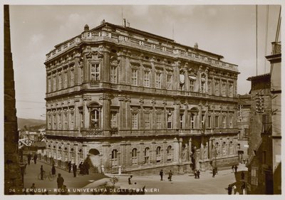 بيروجيا ، جامعة الأجانب ، ج 1920 بواسطة مصور إيطالي