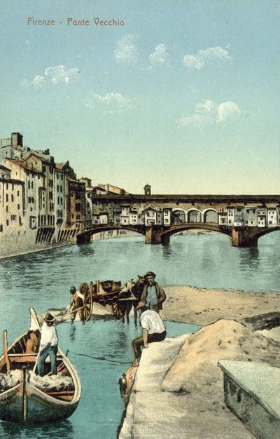 Ponte Vecchio, Florence (colour photo) بواسطة مصور إيطالي