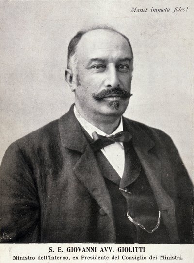 صورة جيوفاني جيوليتي (1842-1928) ، سياسي إيطالي. بواسطة مصور إيطالي