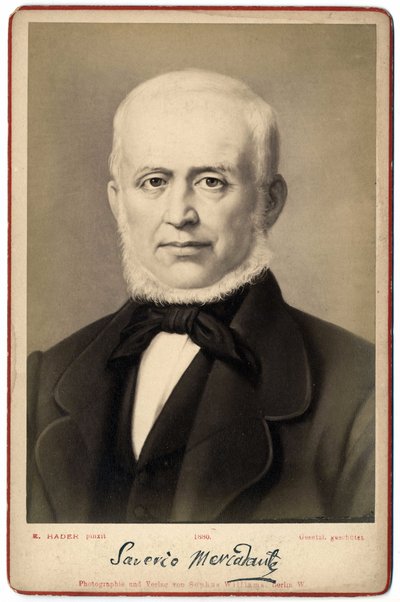 صورة لسافيريو ميركادانتي (1795-1870) ، ملحن إيطالي. بواسطة مصور إيطالي