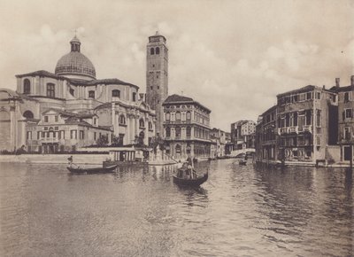 Rio Cannareggio E Palazzo Labia (صورة b / w) بواسطة مصور إيطالي