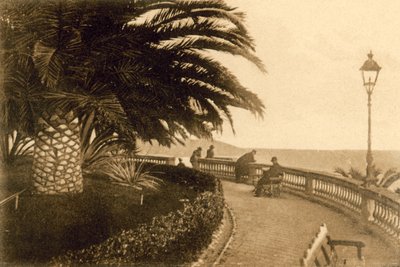 سان ريمو ، جيارديني ريجينا إيلينا (صورة b / w) بواسطة مصور إيطالي