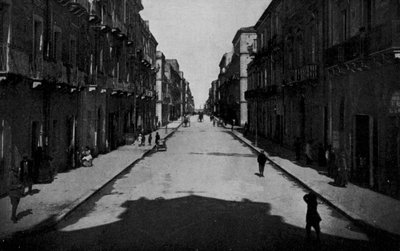 تارانتو ، عبر Anfiteatro (صورة b / w) بواسطة مصور إيطالي