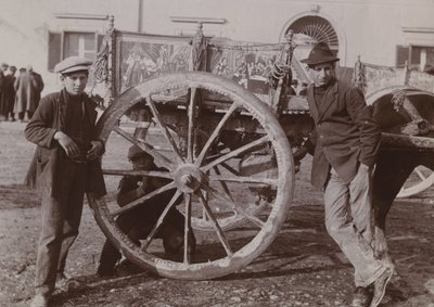 عربة صقلية النموذجية ، 1920 بواسطة مصور إيطالي