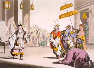 عرض مسرحي في الهواء الطلق ، 1820s-30s بواسطة المدرسة الايطالية
