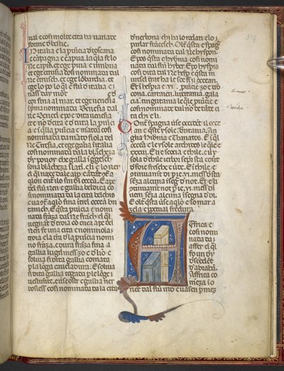 إضافة MS 8785 Bartholomaeus Anglicus، De Proprietatibus rerum (عن خصائص الأشياء) حوالي 1300-09 (الحبر واللون والذهب على الرق) بواسطة المدرسة الايطالية