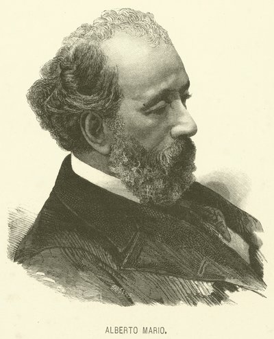 Alberto Mario (engraving) بواسطة المدرسة الايطالية