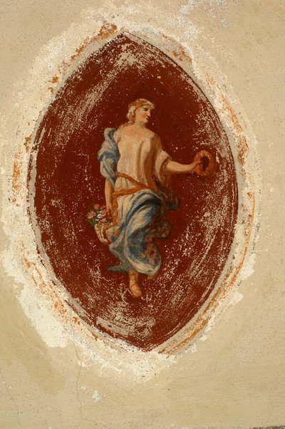 أليغوري الوفرة، لوحة جدارية، قصر تيرننغو غرومو (القرن السادس عشر)، حي القرون الوسطى في بياتسو، بييلا، بيدمونت، إيطاليا بواسطة المدرسة الايطالية