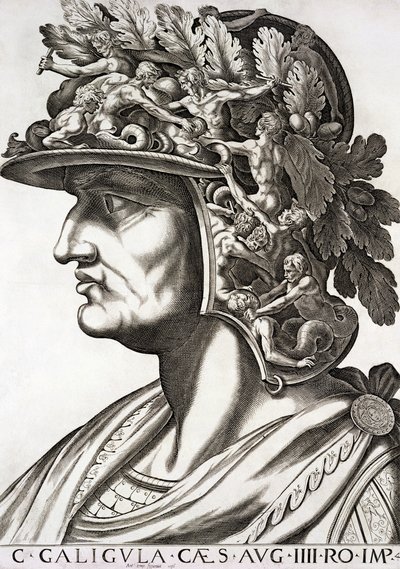 كاليجولا قيصر (12-41 م) ، 1596 بواسطة المدرسة الايطالية