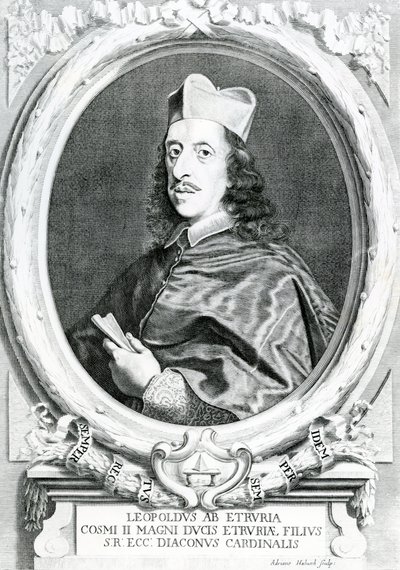 الكاردينال ليوبولد دي ميديشي (1617-1675) بواسطة المدرسة الايطالية