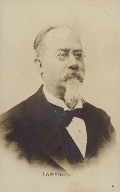 سيزار لومبروزو (1835-1909) ، طبيب إيطالي وعلم الجريمة بواسطة المدرسة الايطالية
