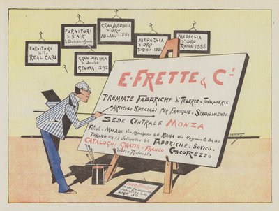 E Frette & C (colour litho) بواسطة المدرسة الايطالية