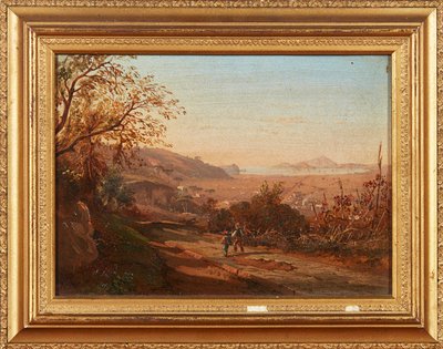 شخصيات على الطريق ، بيانورا دي بانو (زيت على ظهر السفينة) بواسطة المدرسة الايطالية