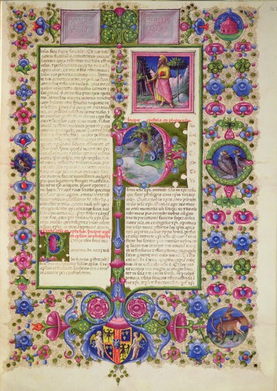 Fol.203r رسالة من القديس بولس إلى أهل فيلبي ، من الكتاب المقدس بورسو ديست. المجلد 2 (ورق) بواسطة المدرسة الايطالية