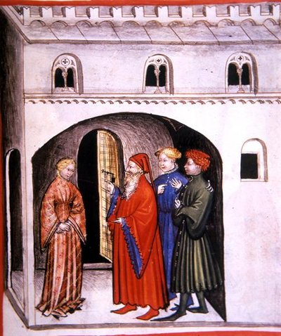 Fol.98r أحمر الخدود ، رسم توضيحي من "Tacuinum Santiatis Codex Vindobonensis" (ورق) بواسطة المدرسة الايطالية