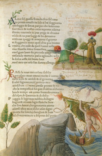 Fol. 62 و ، "ألمو سول ، quel fronde ch