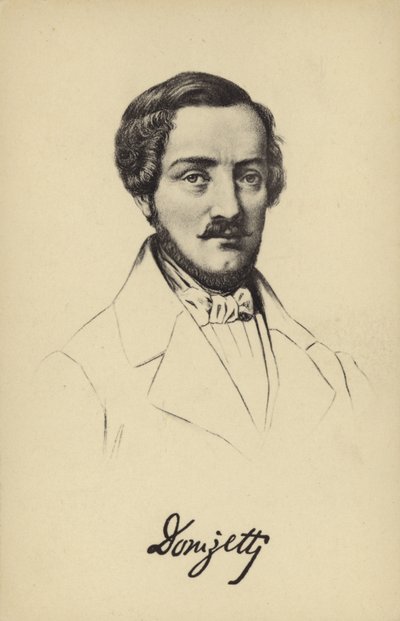 غايتانو دونيزيتي ، مؤلف موسيقي إيطالي (1797-1848) بواسطة المدرسة الايطالية
